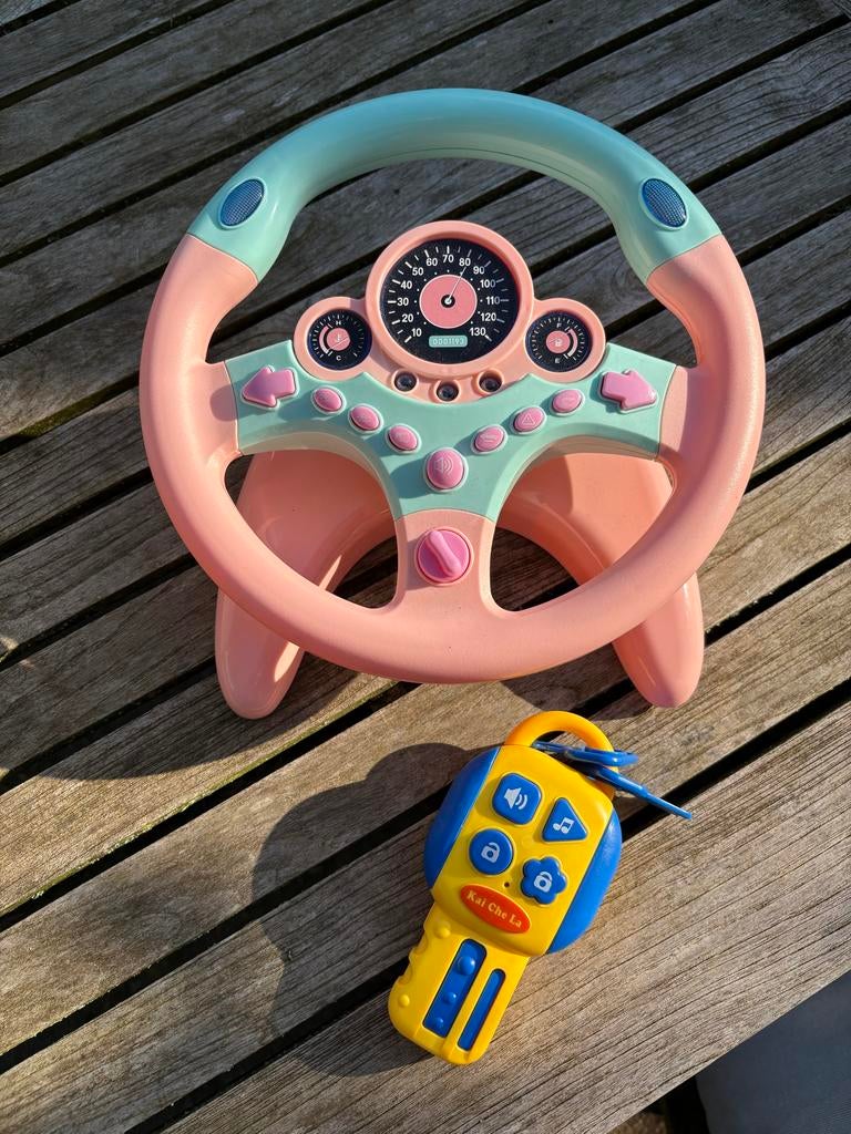 Jojoy Speelgoed Stuur met Sleutels - Roze/Blauw, Ophalen of Verzenden, Zo goed als nieuw