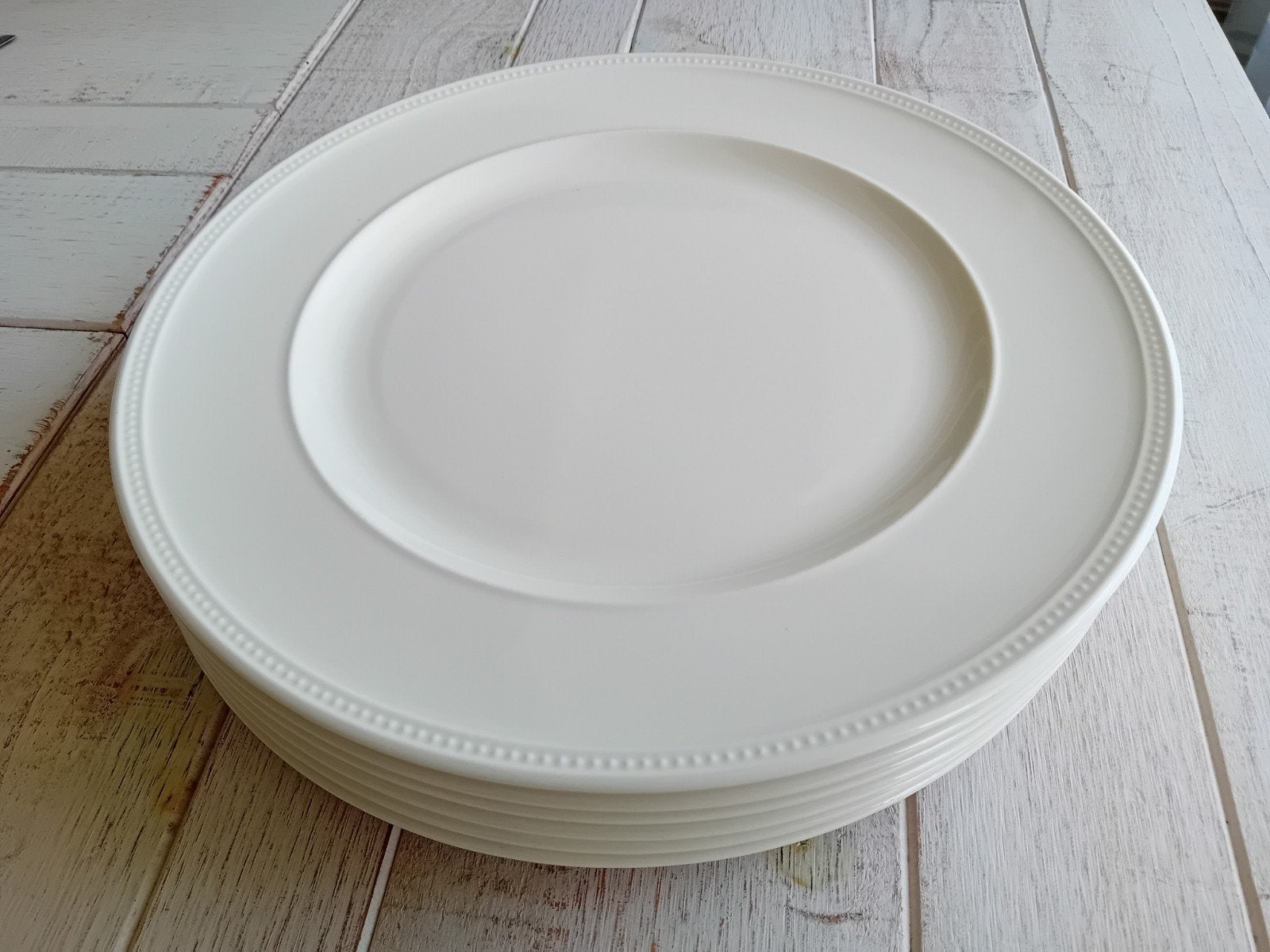 6 grote platte borden Wedgwood Windsor England NIET GEBRUIKT, Ophalen of Verzenden, Zo goed als nieuw, Bord(en), Wedgwood
