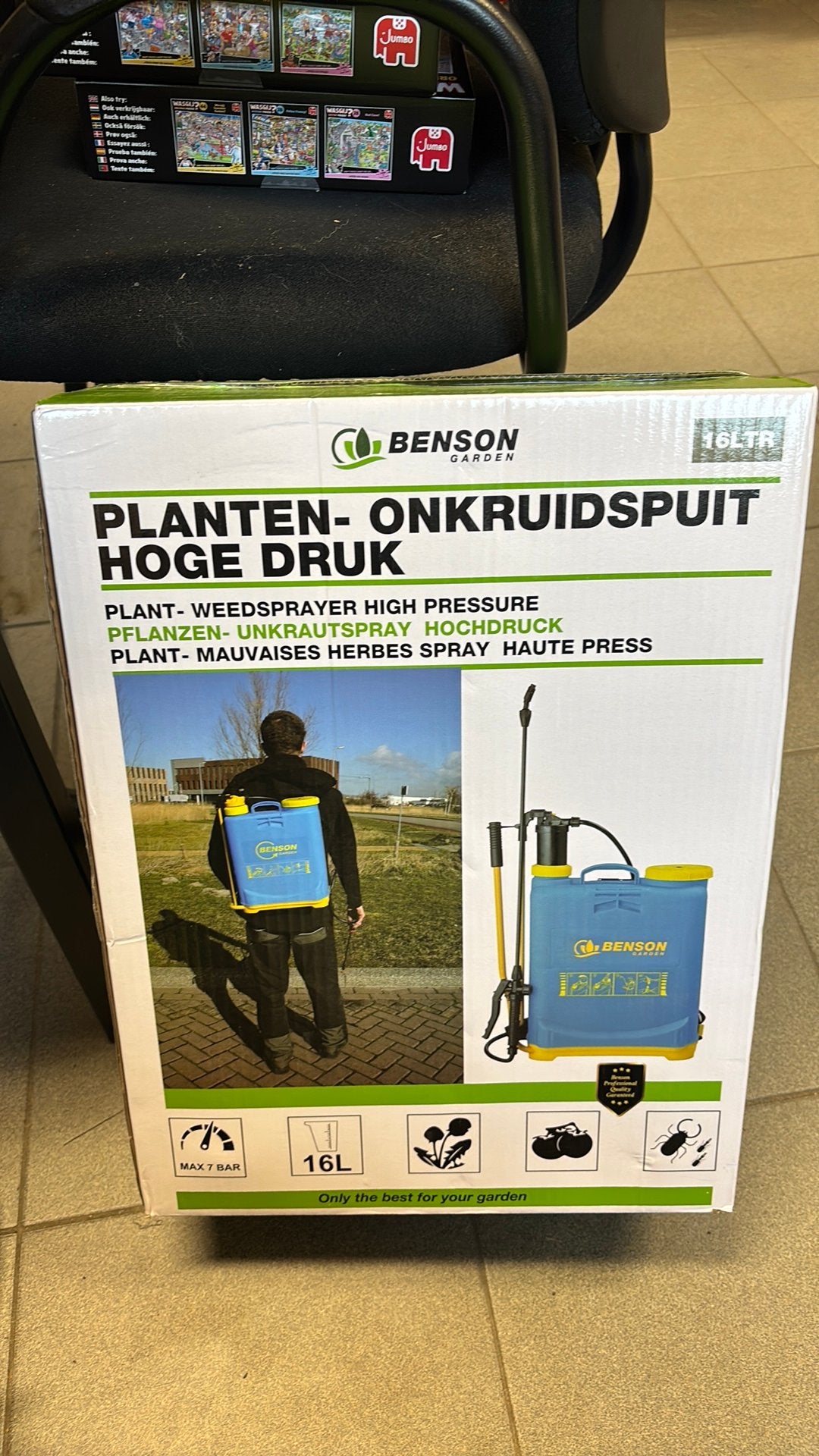Benson Planten-Onkruidspuit Hoge Druk 16 liter, Tuin en Terras, Hand-tuingereedschap, Ophalen of Verzenden, Nieuw