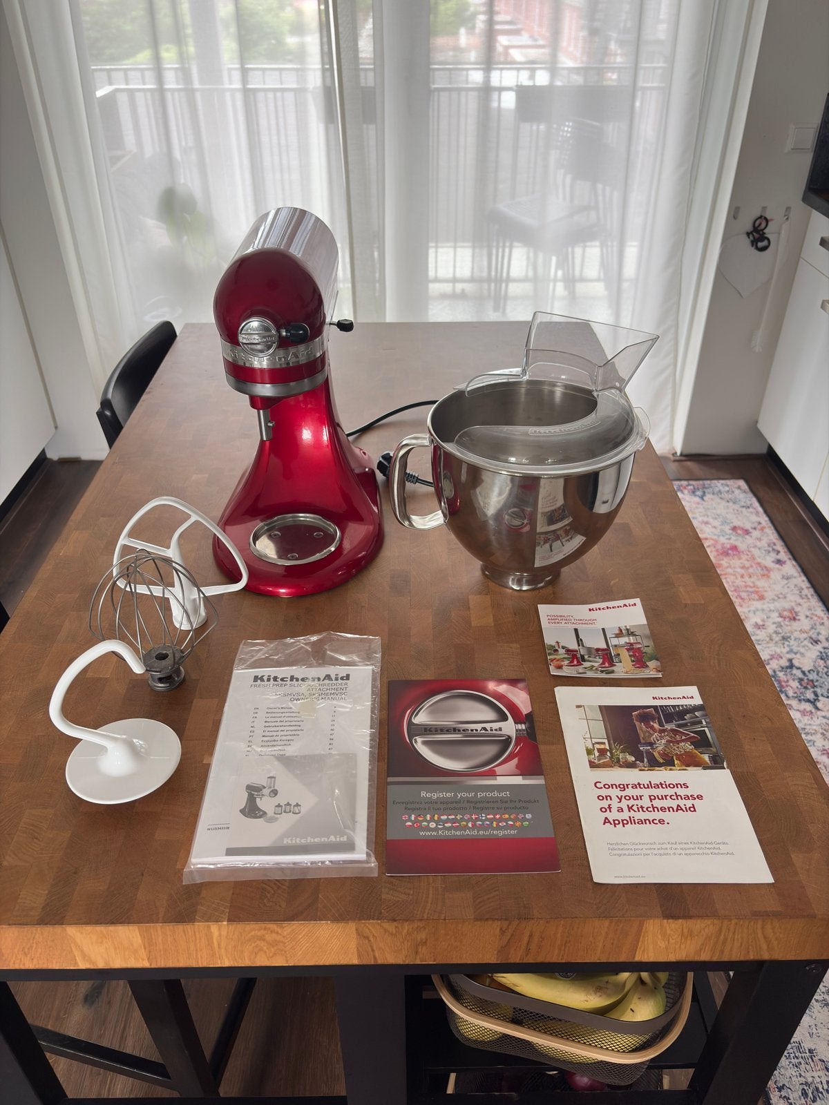 KitchenAid Artisan 5KSM175 - Classic Rood, Witgoed en Apparatuur, Keukenmixers, 4 liter of meer, Ophalen of Verzenden, Refurbished