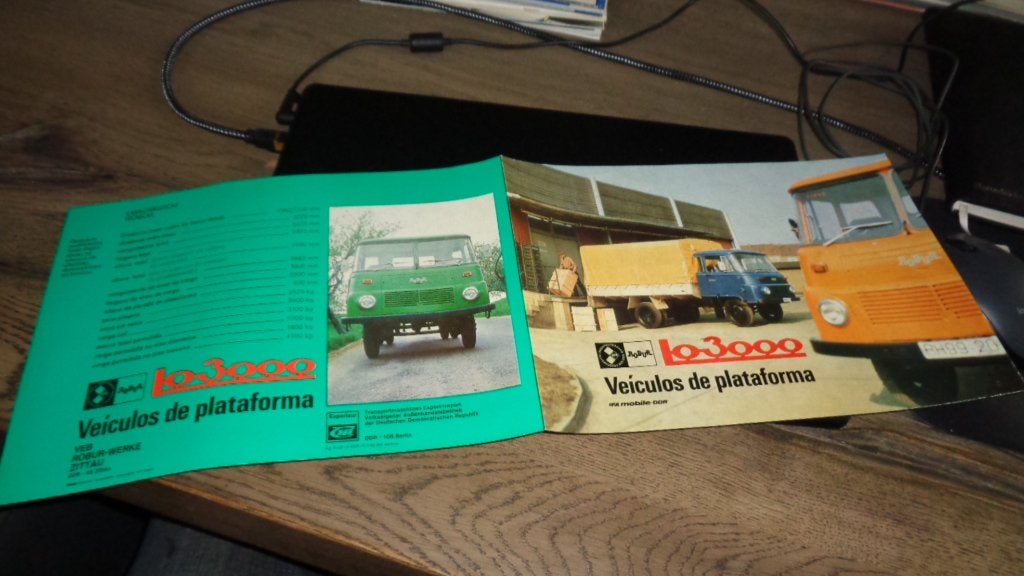 ZELDZAME  DDR Folder ROBUR  Lo 3000, Verzenden, Nieuw, Overige merken