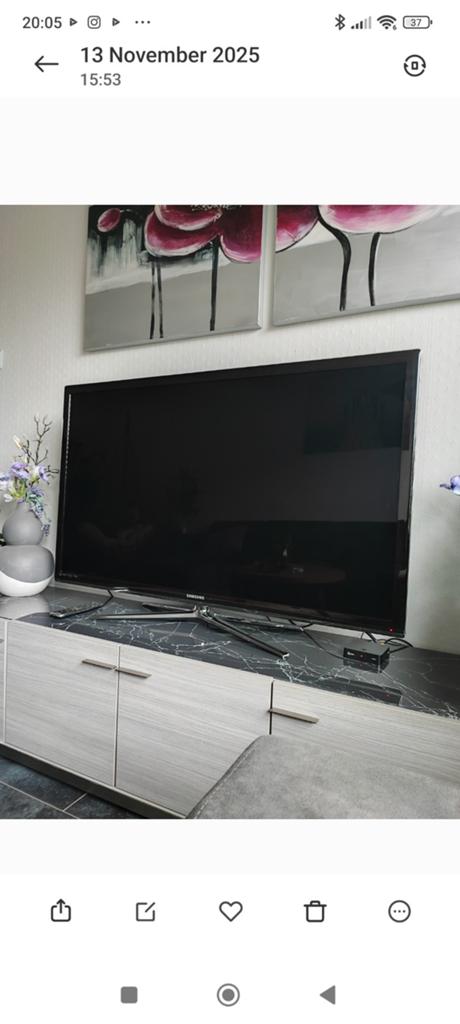 Samsung 55 inch 3D LED TV + 3D-brillen inbegrepen, Ophalen, Zo goed als nieuw, 100 Hz, Samsung