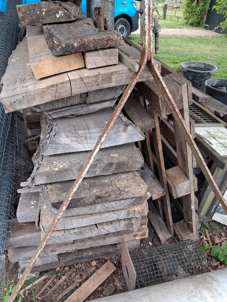 Schaaldelen Essen - Diverse Diktes (5-10 cm), 250 cm Lang, Doe-het-zelf en Verbouw, Hout en Planken, Ophalen of Verzenden
