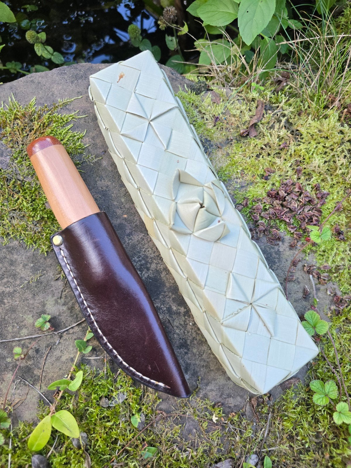 Handgemaakte Puukko met Leren Schede en Geschenkdoos, Verzenden, Nieuw
