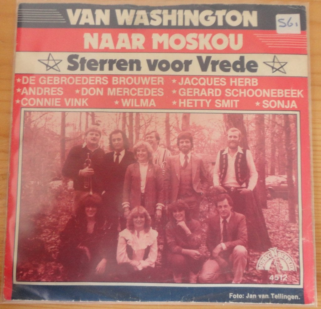 Van Washington naar Moskou > Sterren voor vrede, Ophalen of Verzenden, Gebruikt, 7 inch, Nederlandstalig