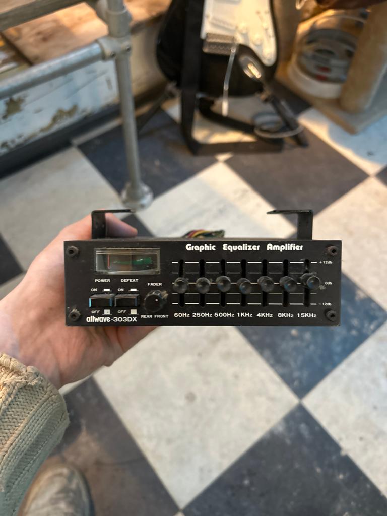 Allwave 303-DX Grafische Equalizer Versterker - Made in Japa, Overige merken, Ophalen of Verzenden, Minder dan 60 watt, Gebruikt