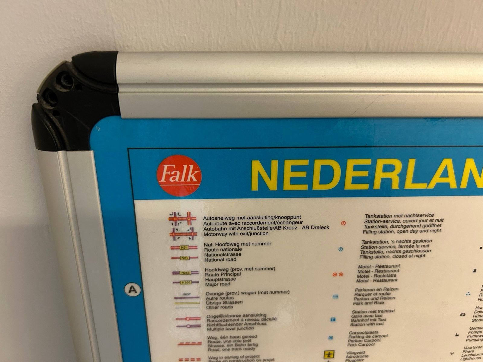 Grote Falk Wegenkaart Nederland met magneetfunctie, Ophalen, 2000 tot heden, Nederland, Landkaart