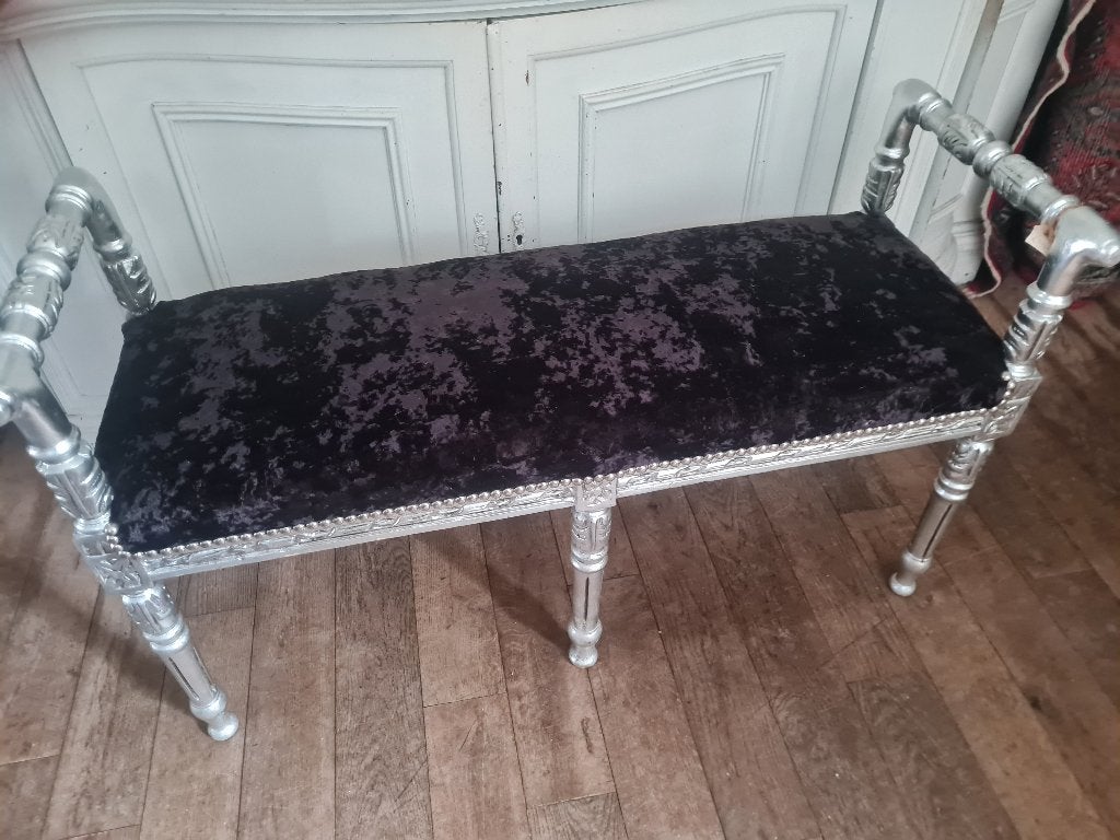 Old look bedbankje barok boudoir, Ophalen, Minder dan 50 cm, Belle Vieille Brocante, Jolandamonsieurs@gmail.com
