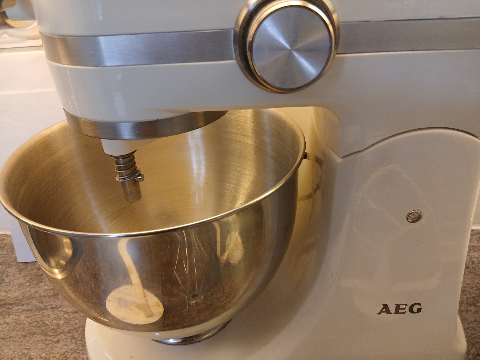 AEG UltraMix keukenmachine,, Witgoed en Apparatuur, Keukenmixers, 4 liter of meer, Ophalen, Gebruikt, 3 snelheden of meer