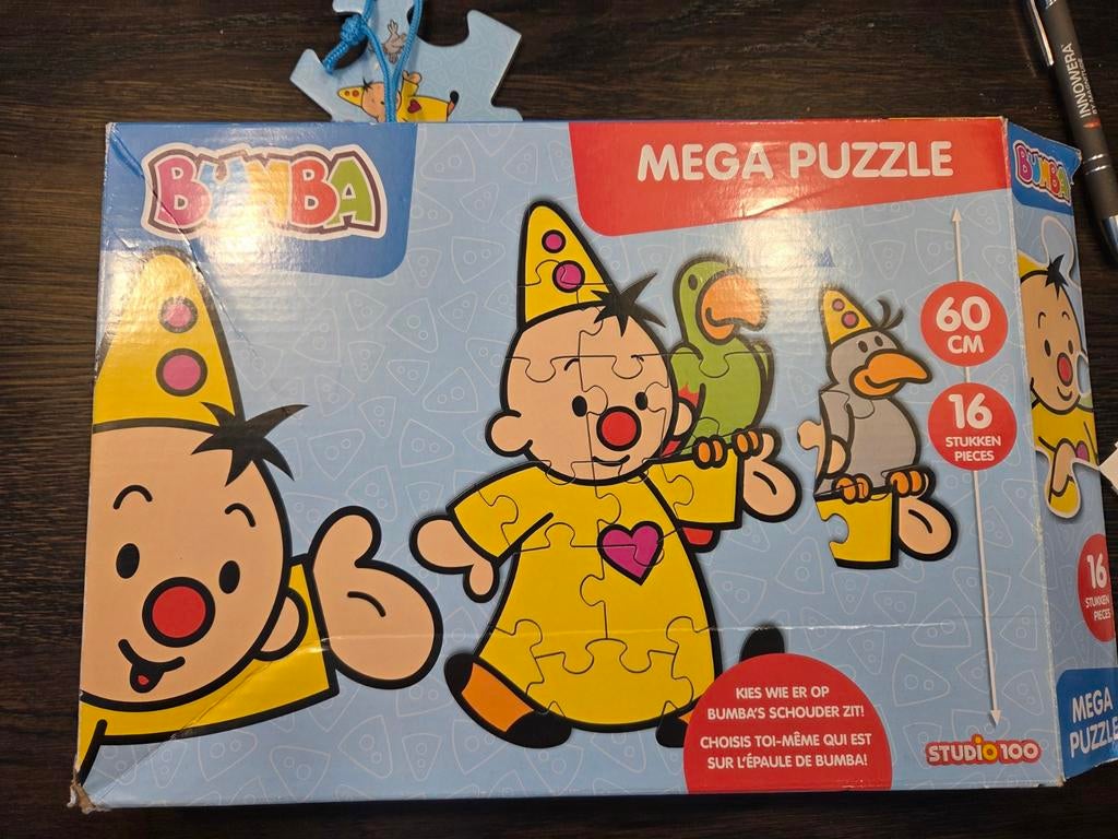 Bumba Mega Puzzel - 16 stukjes, Ophalen of Verzenden, 10 tot 50 stukjes, Gebruikt, 2 tot 4 jaar