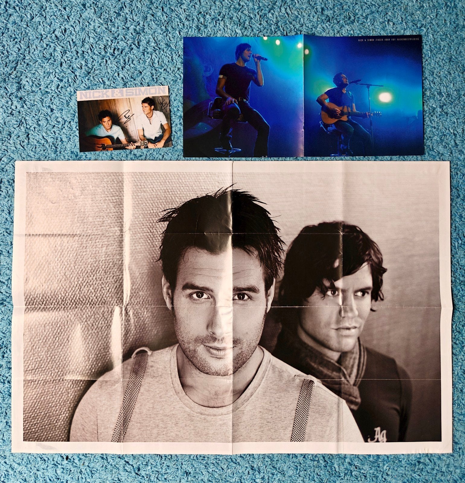 Nick en Simon grote poster & extra's, Ophalen of Verzenden, Zo goed als nieuw, A1 t/m A3, Muziek