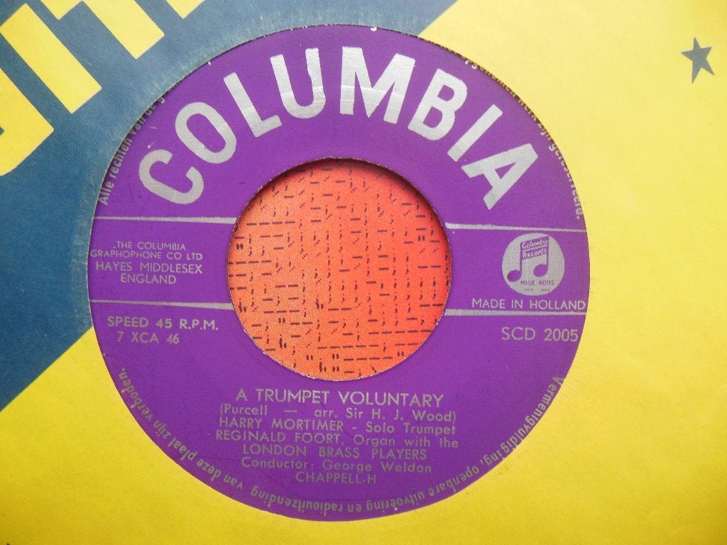 single philharmonia orkest columbia records 45rpm vinyl 7'', Gebruikt, Overige genres, 7 inch, Ophalen of Verzenden