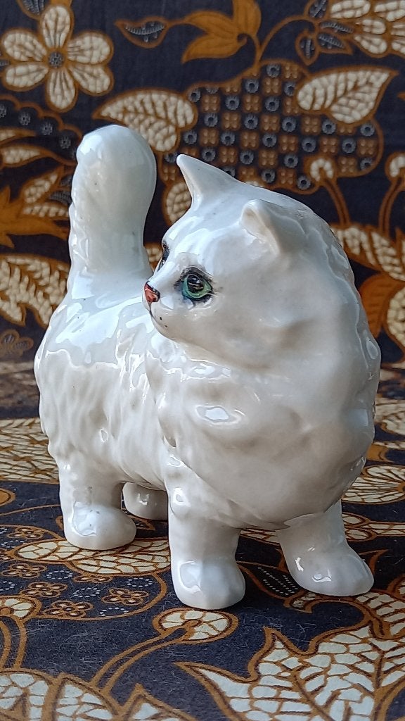 Perzische poes of kat mooi vintage Engels Beswick beeldje., Antiek en Kunst, Ophalen of Verzenden