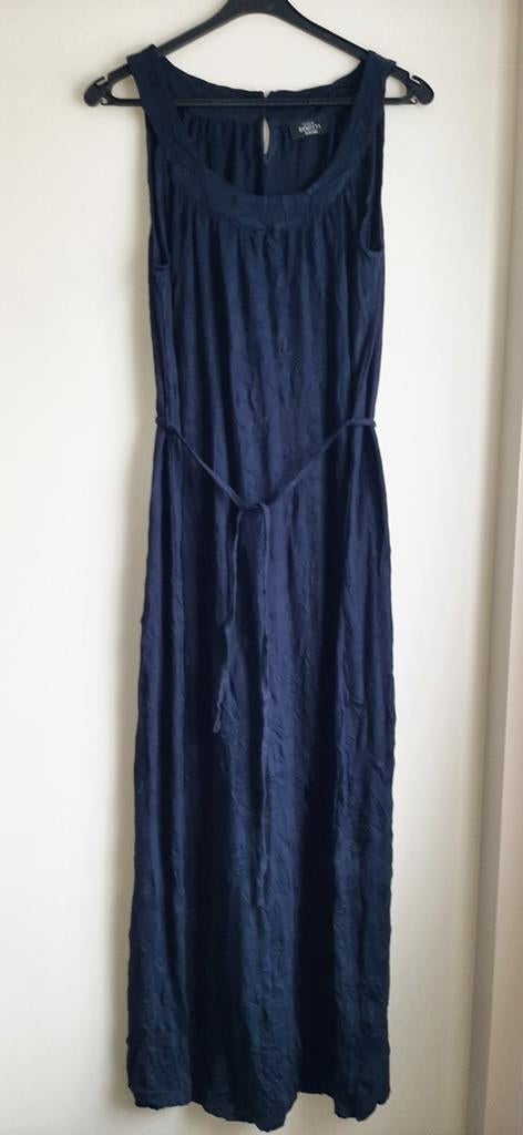 Lange donkerblauwe jurk, maat 36/38., Blauw, Ophalen of Verzenden, Zo goed als nieuw, Maat 36 (S)