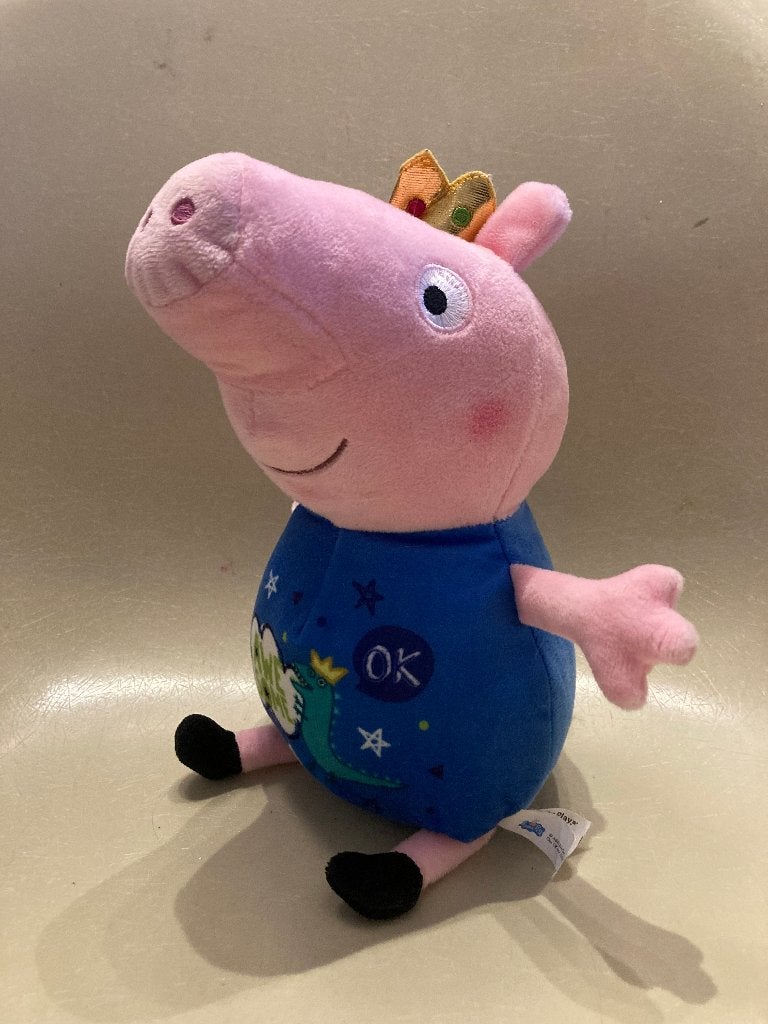 Peppa pig big knuffel knuffelbeer plush toy 32cm George zgan, Overige typen, Blauw, Nieuw, Ophalen of Verzenden