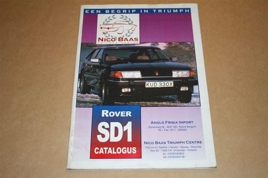 Rover SD1 Onderdelencatalogus, Auto diversen, Handleidingen en Instructieboekjes, Ophalen of Verzenden