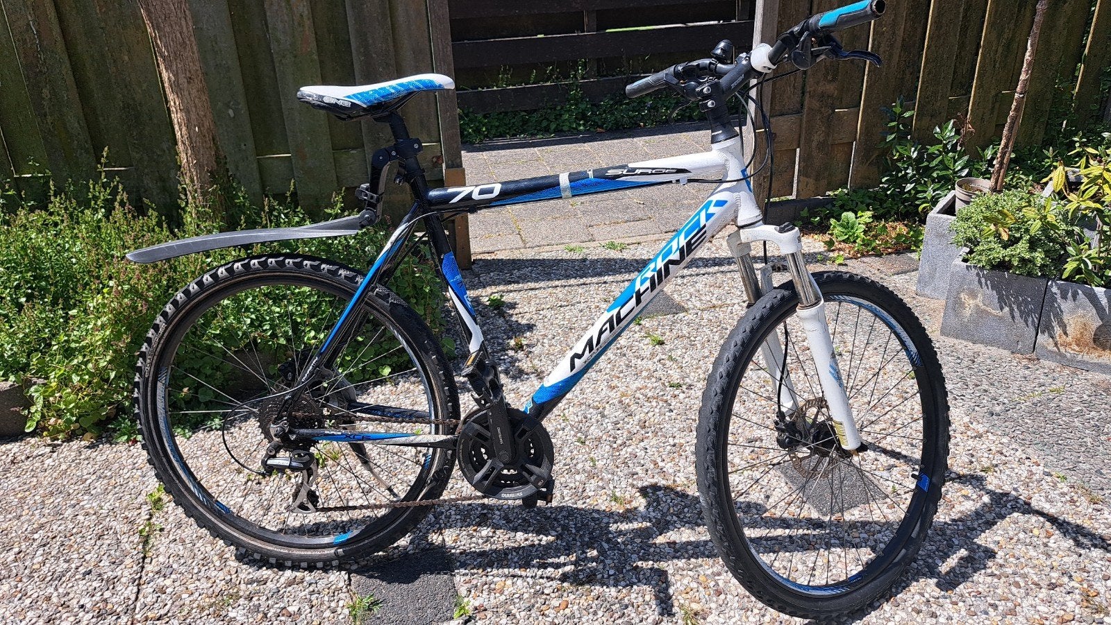 Rock Machine mountainbike 24 inch - Nieuwe onderdelen!, Gebruikt, Schijfrem, Ophalen, Overige merken