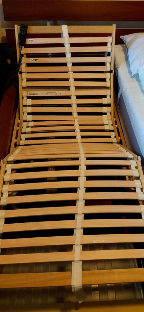 Elektrische lattenbodems (met bed ombouw), Ophalen, Gebruikt, Tweepersoons, 80 cm