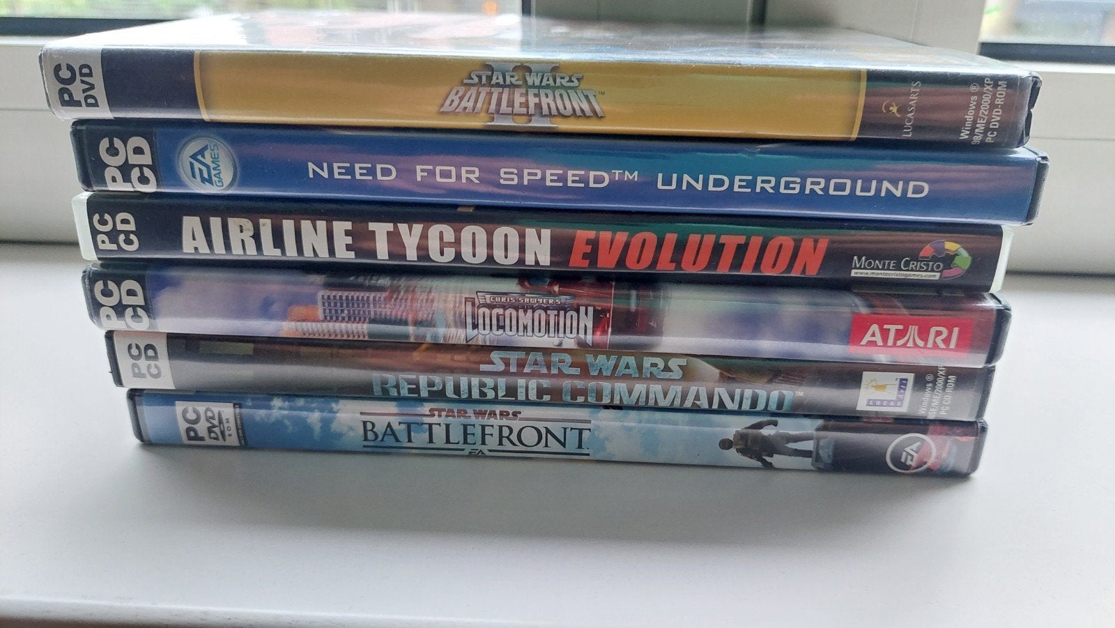 PC Games Bundel: Star Wars, Need for Speed, Airline Tycoon, Verzenden
