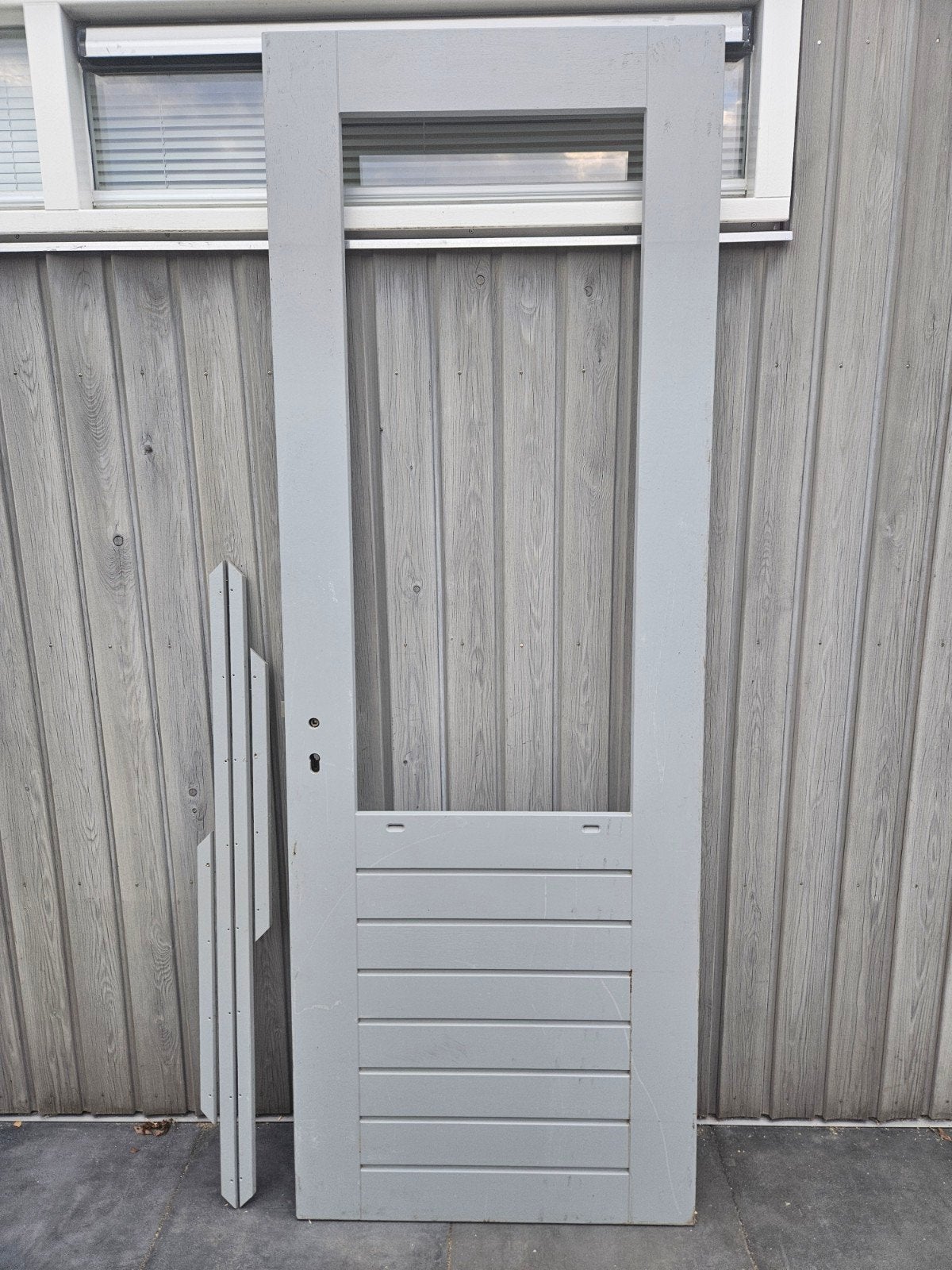 merbauw houten buitendeur, Ophalen, 80 tot 100 cm, 215 cm of meer, Nieuw