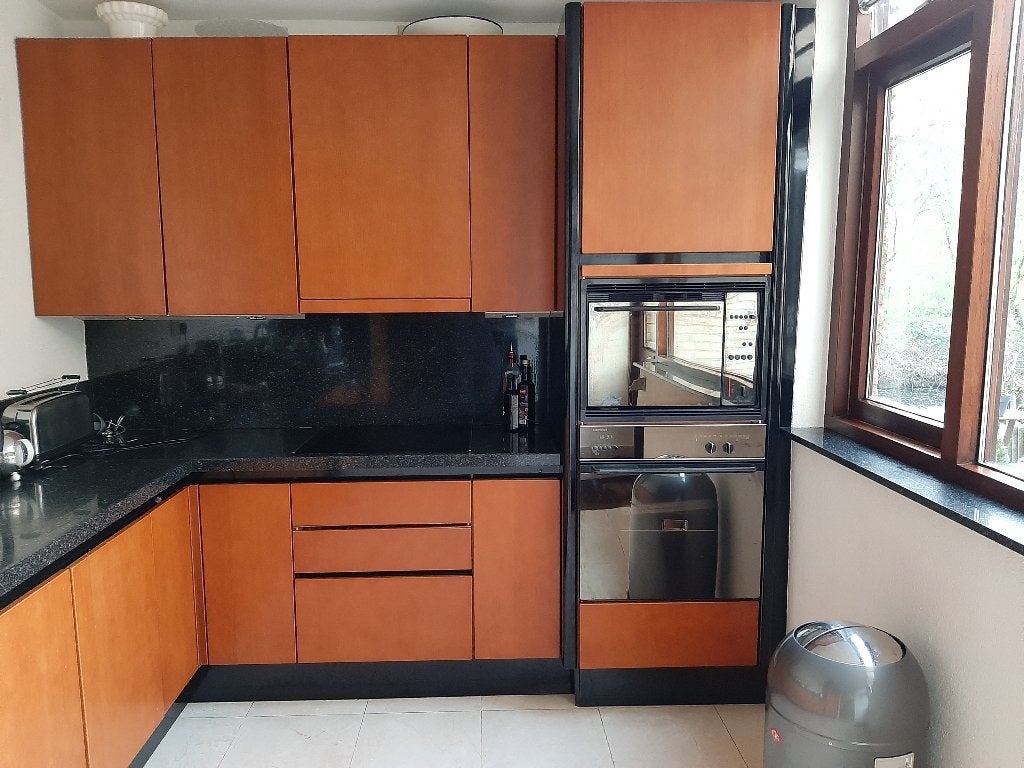 Keuken Siematic met zwart graniet werkblad, Ophalen, Gebruikt, Bruin, Graniet of Steen