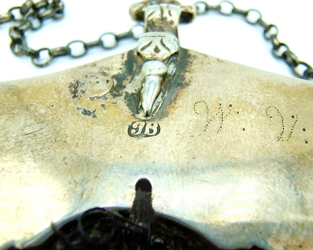 Zilveren tasbeugel, J.J. Boltjes, Leeuwarden, ca. 1770, Verzenden, Zilver