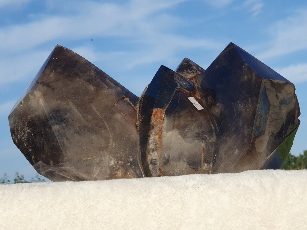 Grote 17 kg natuurlijke rookkwartscluster, Ophalen of Verzenden, Mineraal
