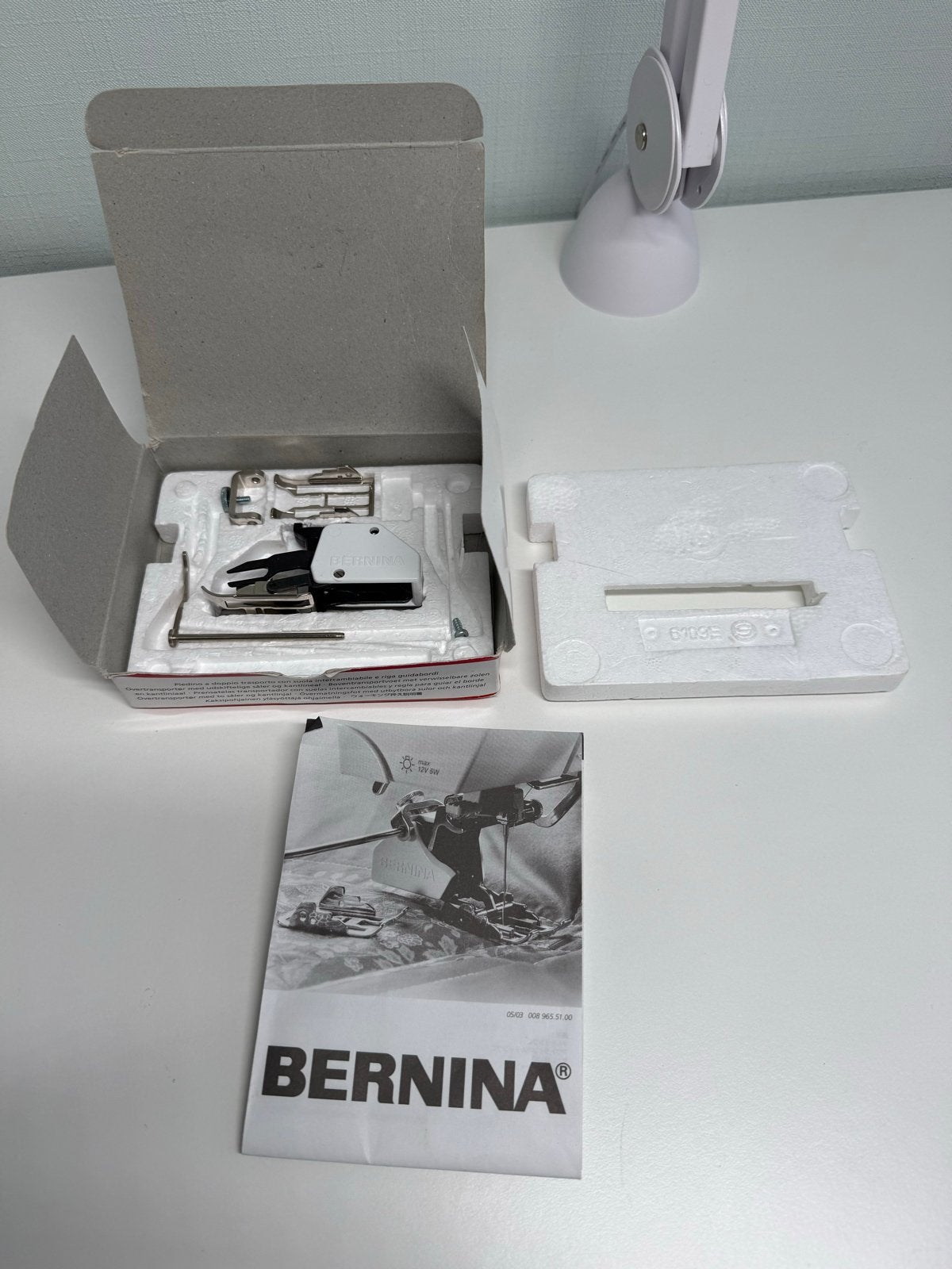 Bernina Boventransportvoet met 2 Verwisselbare Zolen, Ophalen of Verzenden, Zo goed als nieuw, Toebehoren, Bernina