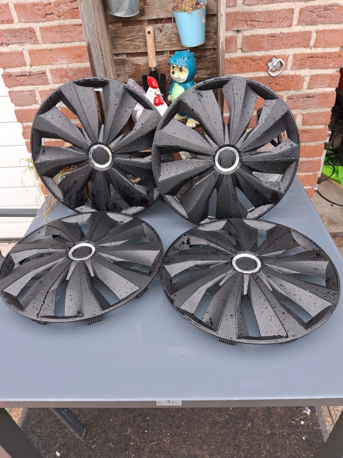 AutoStyle Wieldeksels 15 inch - Zwart, Auto diversen, Ophalen of Verzenden, Zo goed als nieuw