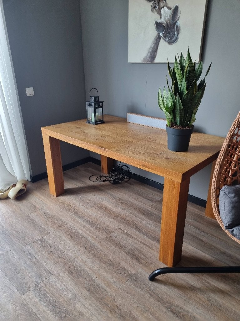 Tafel, Gebruikt, 150 tot 200 cm, Eikenhout, 200 cm of meer