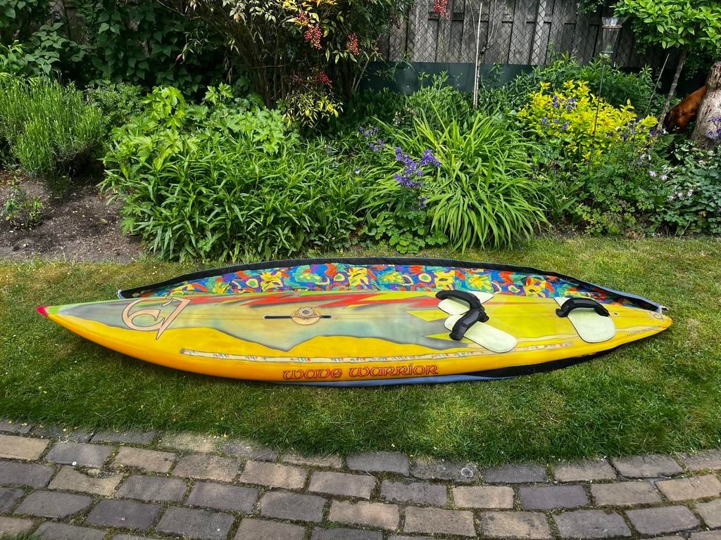 Complete windsurfset Wave Warrior + 3 Neil Pryde zeilen, Ophalen, Gebruikt, Complete set