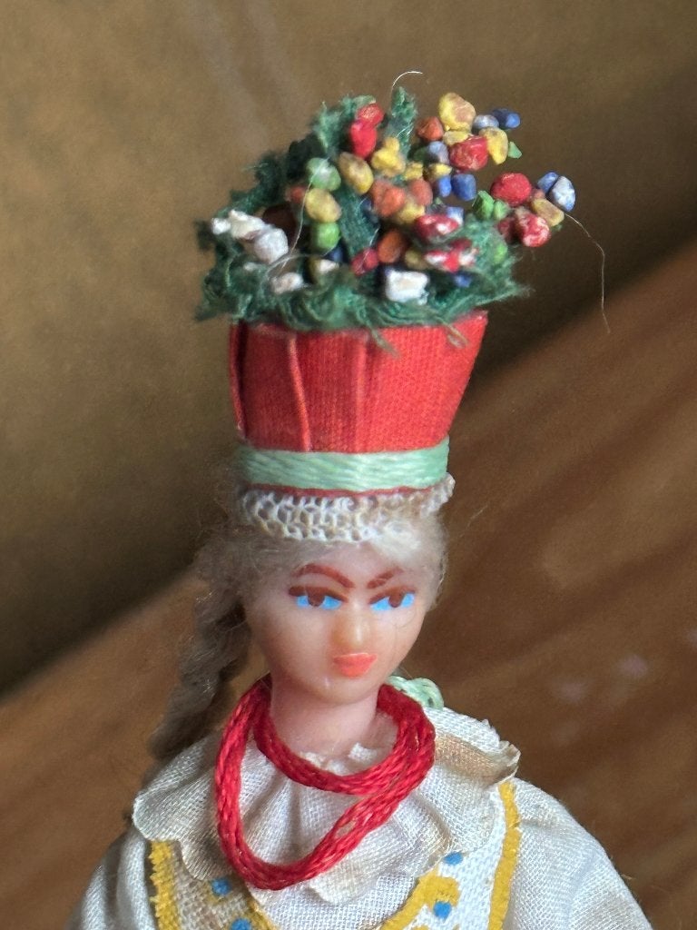 Vintage Poolse Klederdrachtpop Cepelia Krakau (1983), Ophalen, Zo goed als nieuw, Pop