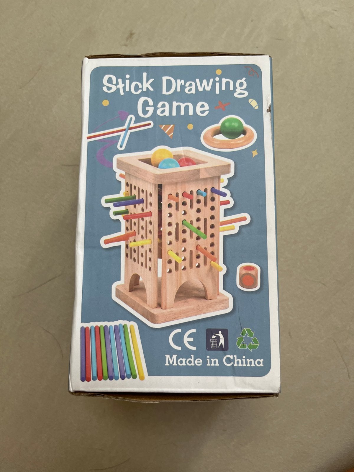 Stokjes spel met balletje - Zo goed als nieuw, Ophalen of Verzenden, Zo goed als nieuw, Puzzelen