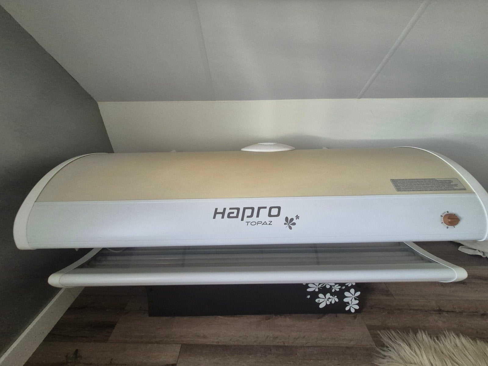 Hapro Topaz Zonnebank - Dubbelzijdig met 10-15 lampen, Witgoed en Apparatuur, Ophalen, Gebruikt, Zonnebank dubbelzijdig, 10 tot 15 lampen