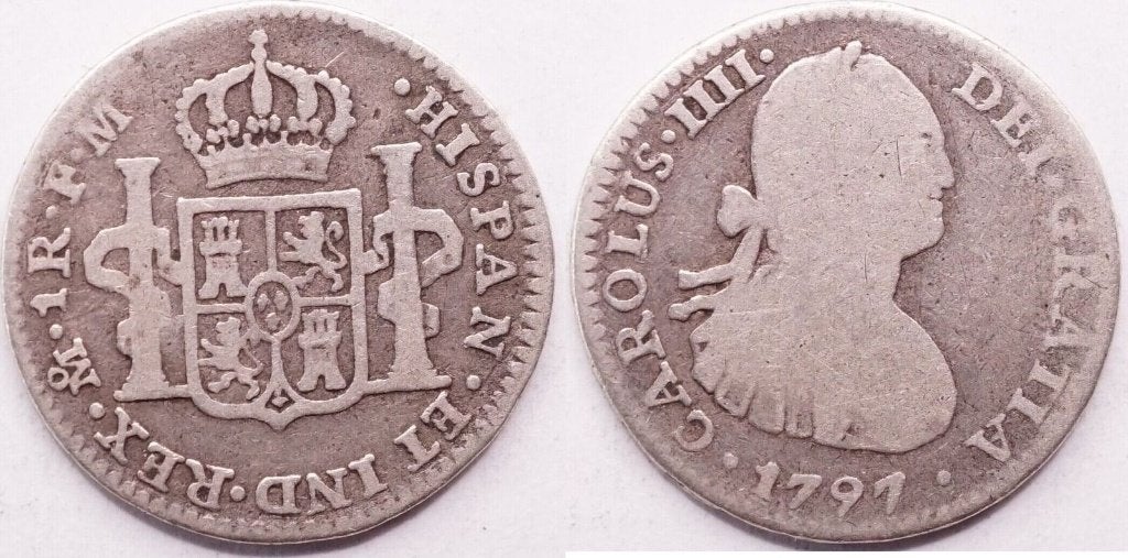 1 real 1797, Mexico-stad, Carlos IIII, Ophalen of Verzenden, Noord-Amerika, Losse munt, Zilver