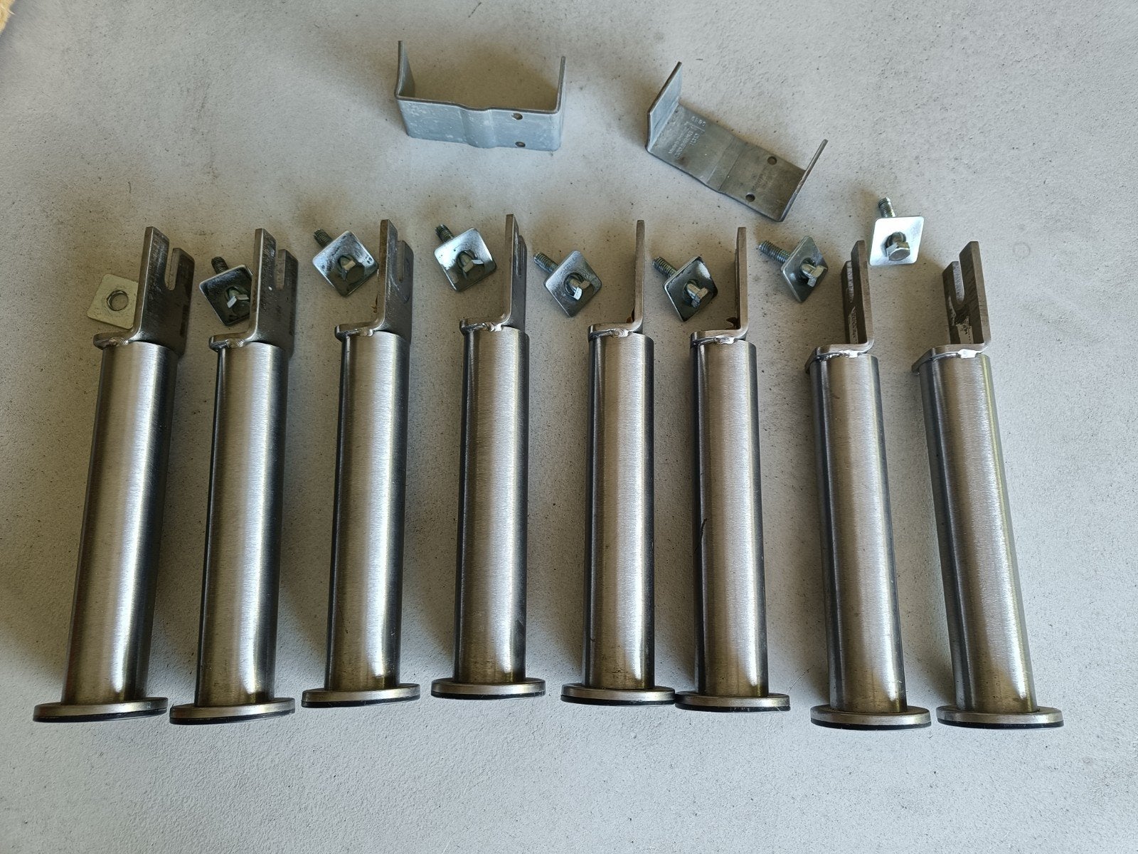 8 x Bedpoten sultan ikea 20 cm, Ophalen of Verzenden, Gebruikt