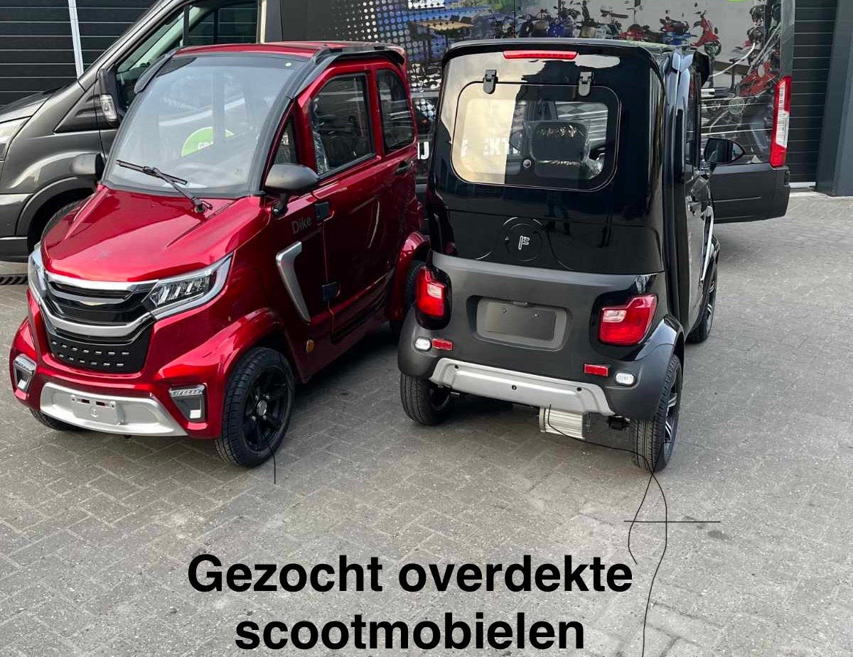 Gezocht overdekte scootmobielen en cantas of rijbewijs vrij, Ophalen of Verzenden, 46 km of meer, 16 km/u of meer