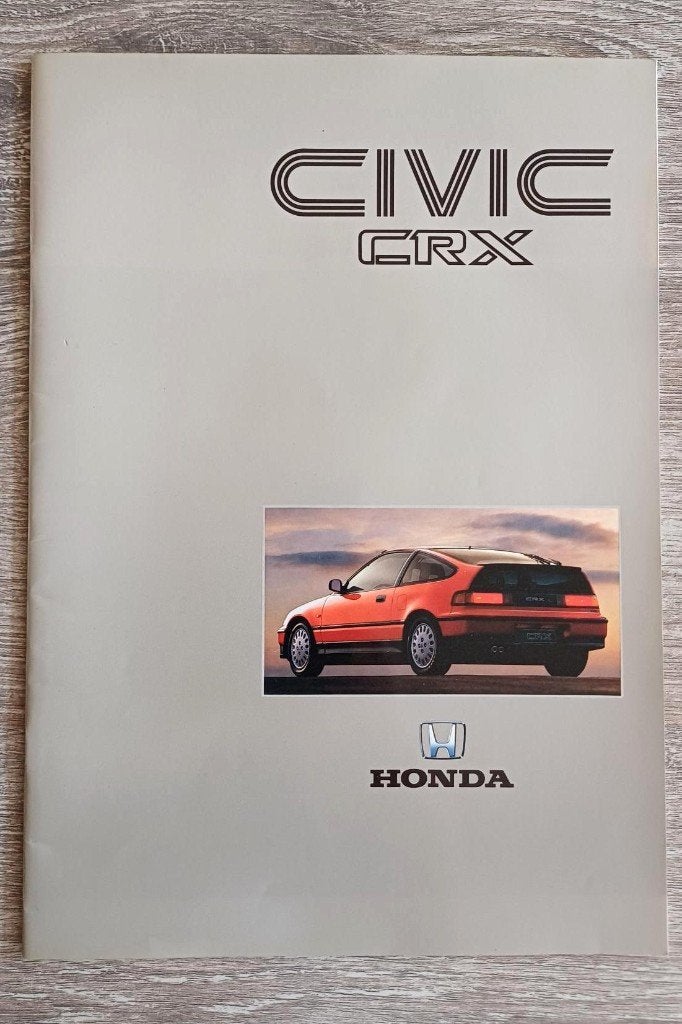 Honda CRX ED9 1988 - 1991 Folder Brochure NL, Honda, Ophalen of Verzenden, Zo goed als nieuw, Honda