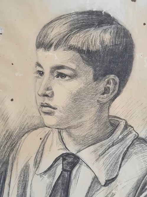 Willem Wiegmans tekent Jos van Dijk. 1930, Ophalen