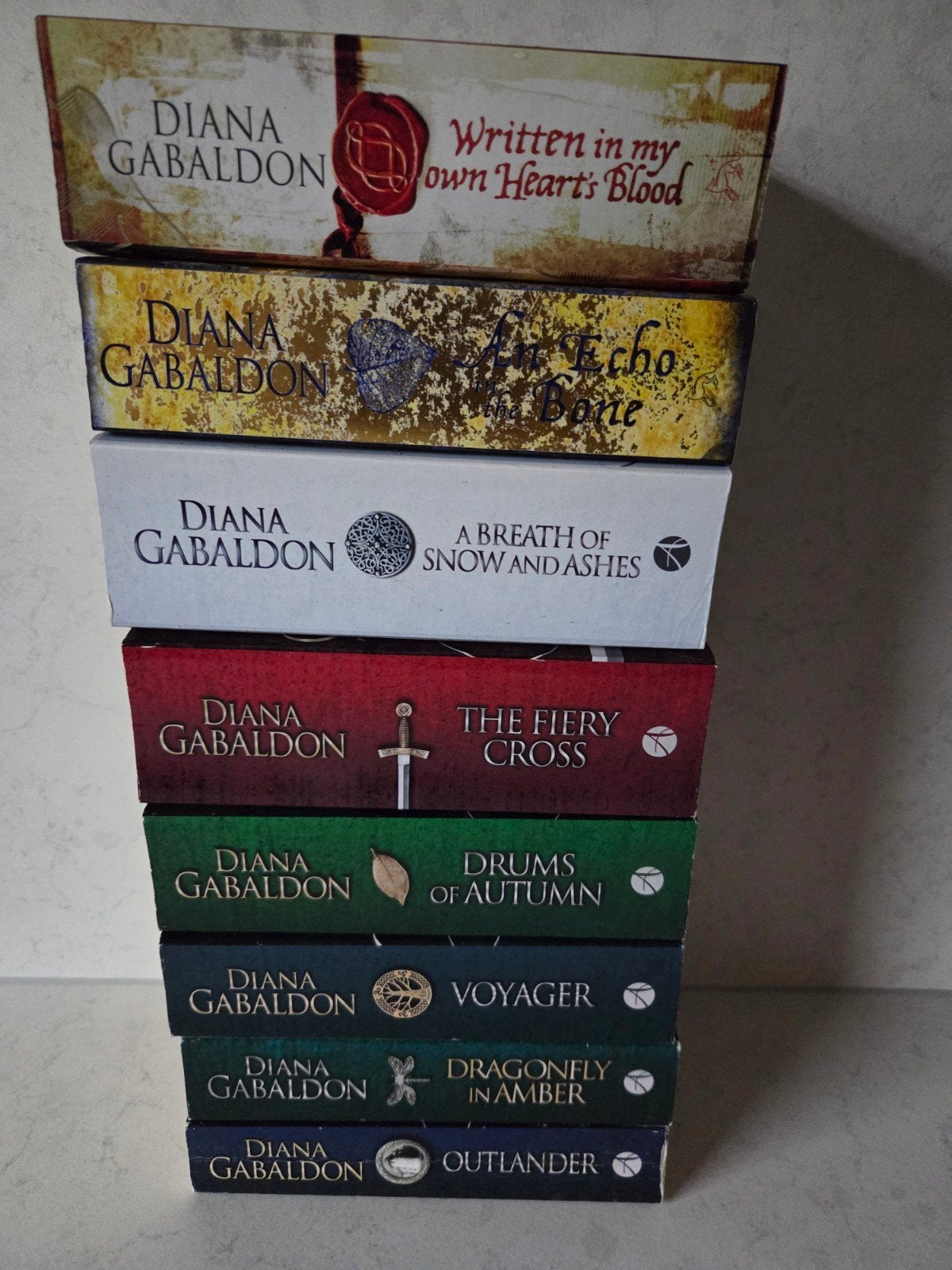 Diana Gabaldon / Outlander 1 tm 8, Boeken, Ophalen of Verzenden, Gelezen