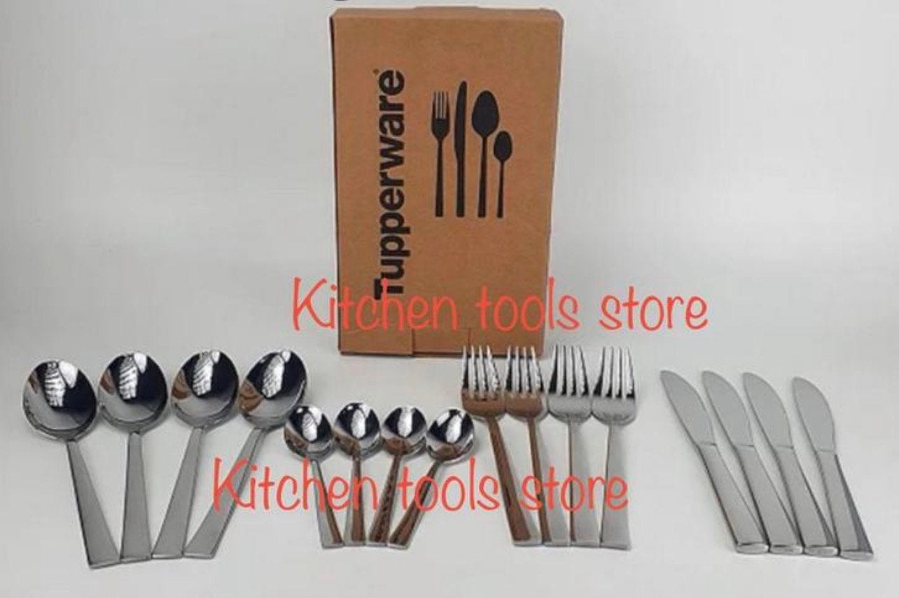 Tupperware ProChef serie 16 delige Bestek set op voorraad, Overige kleuren, Overige typen, Nieuw, Ophalen of Verzenden