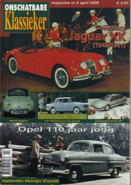 OK 4 2008 : Jaguar XK120 140 150 - Citroen XM - Fiat 1100, Ophalen of Verzenden, Gelezen, Algemeen