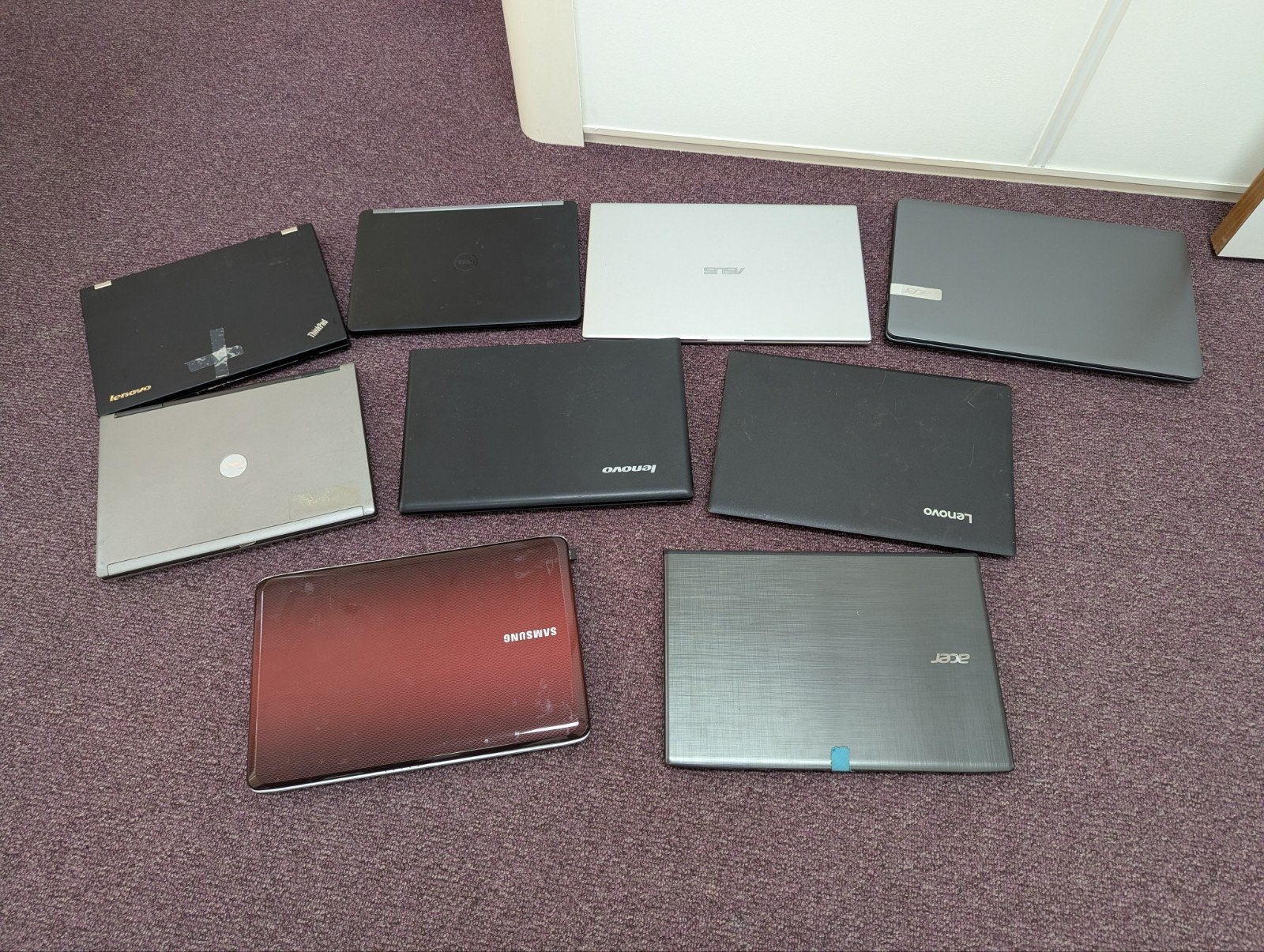 Partij laptops (14 stuks) voor onderdelen, Ophalen, Overige kleuren