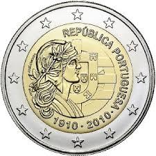 2 Euro Portugal 2010 UNC - Portugese Republiek, Verzenden, Portugal, 2 euro, Losse munt
