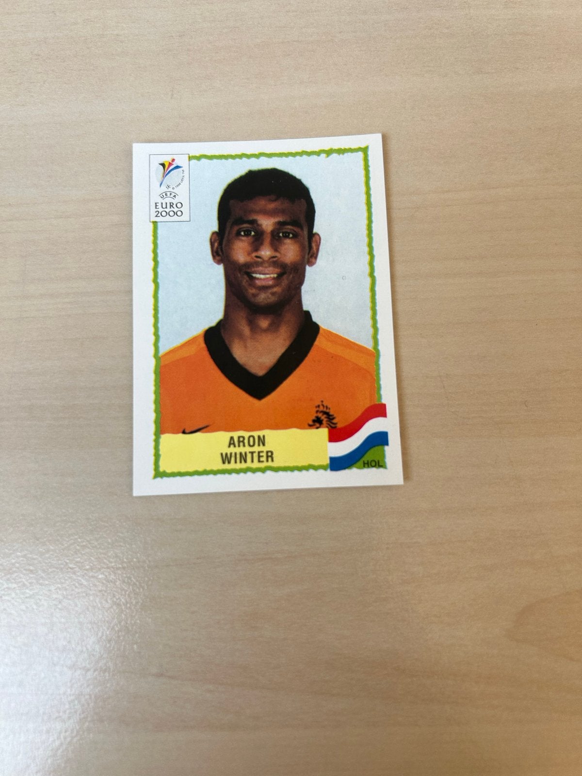 Aron Winter Panini Sticker Euro 2000 - Nederland, Ophalen of Verzenden, Zo goed als nieuw, Sticker