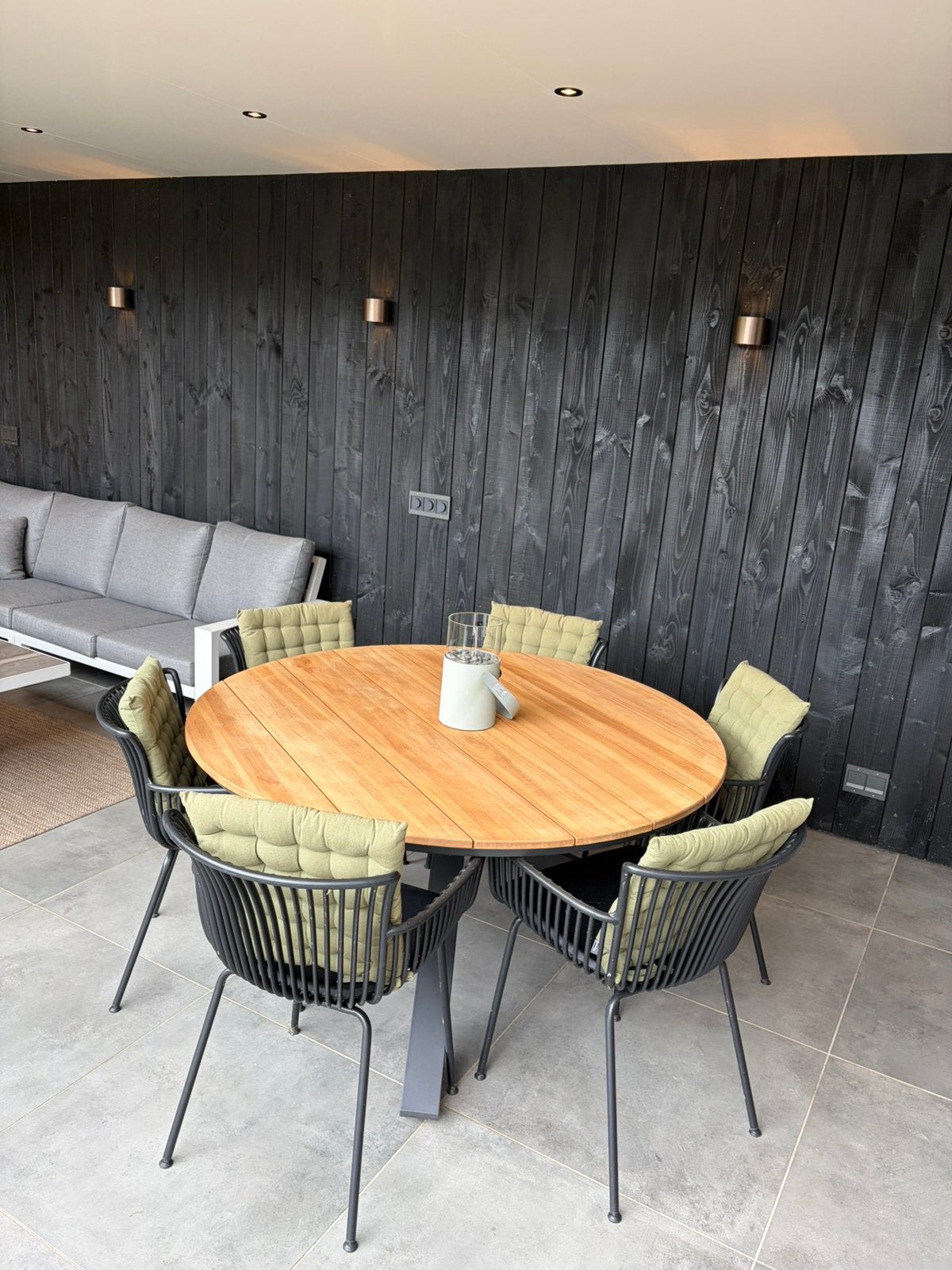 Prachtige buitentafel. Niet gebruikt. Altijd droog gestaan, Tuin en Terras, Tuinsets en Loungesets, Ophalen, Eettafel, 6 zitplaatsen