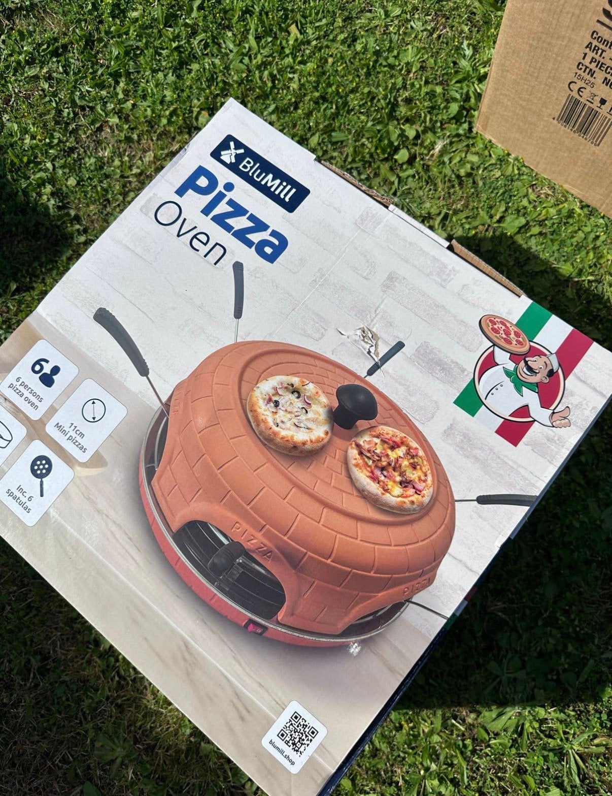 Te koop: BluMill Pizza Oven, slechts één keer gebruikt, Ophalen of Verzenden, Zo goed als nieuw