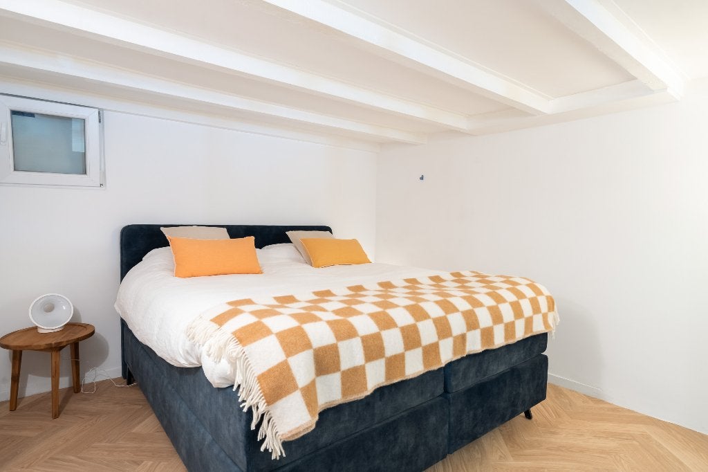 Swiss Sense Home boxspring 180x210 | Aeromax | €3.530 nieuw, Ophalen, Blauw, 210 cm, Tweepersoons