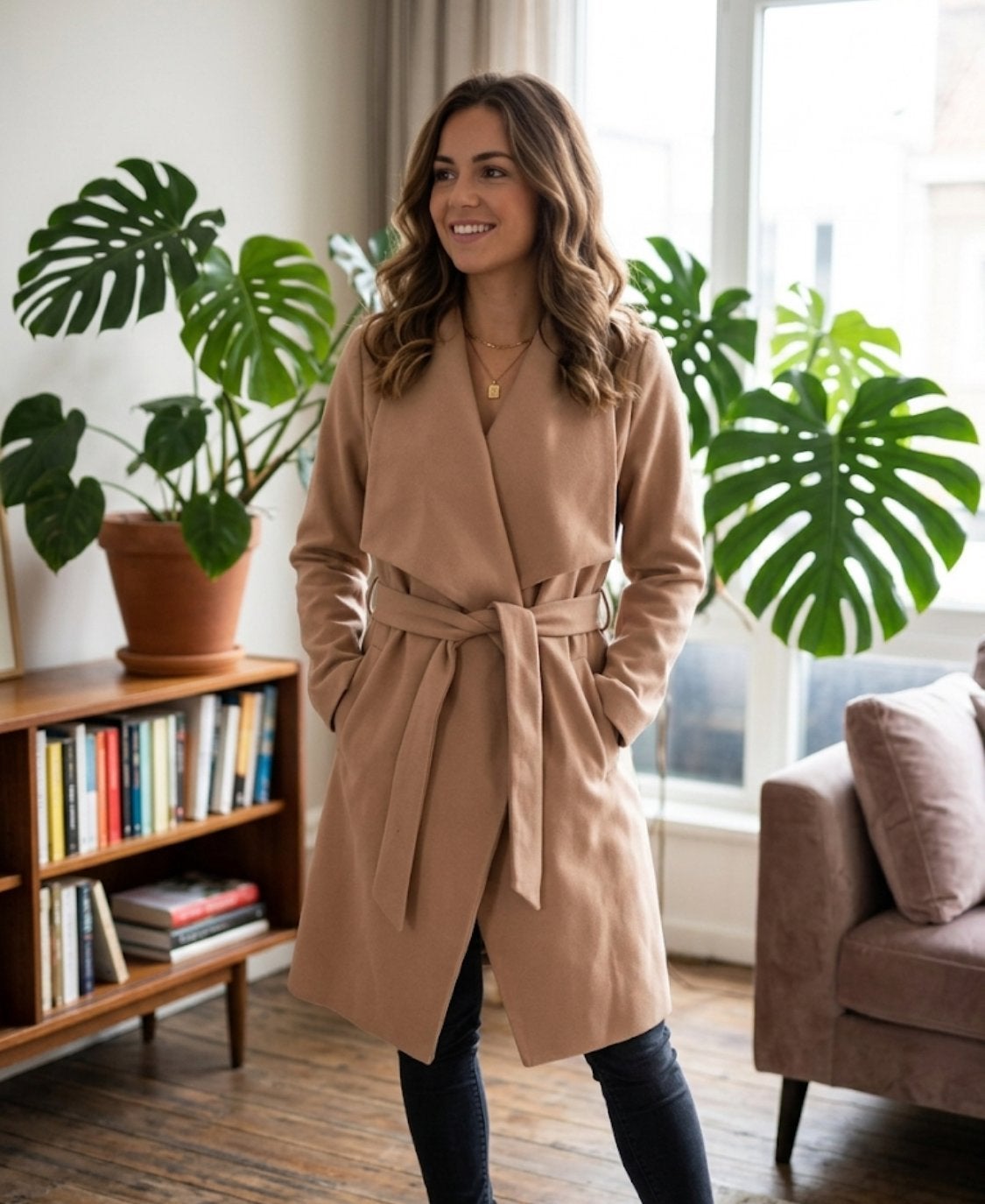 Esmara trent coat maat M - 40 beige bruin jas, Ophalen of Verzenden, Zo goed als nieuw, Maat 38/40 (M), Beige