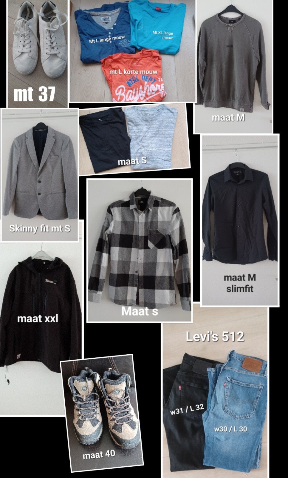 veel kleding jongen shirt broek trui colbert overhemd gympen, Ophalen, Gedragen